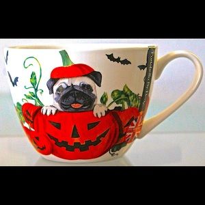 PORTOBELLO BY DESIGN MUG PUMPKIN PUG 🎃 HALLOWEEN